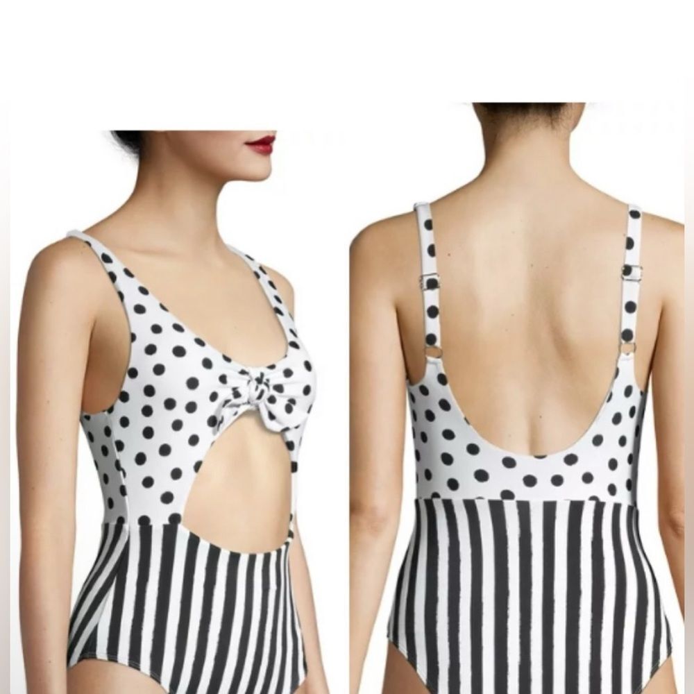 No Boundaries Black and White Polka Dot Bikini